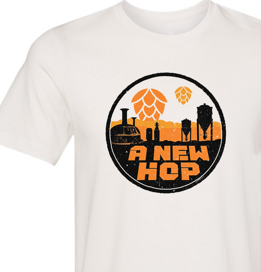 Hand printed craft beer shirt featuring Star Wars parody