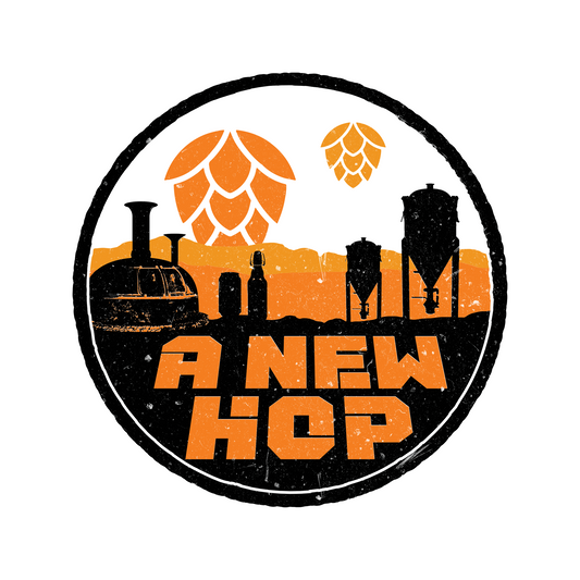 A New Hop beer graphic tee with Star Wars-inspired design