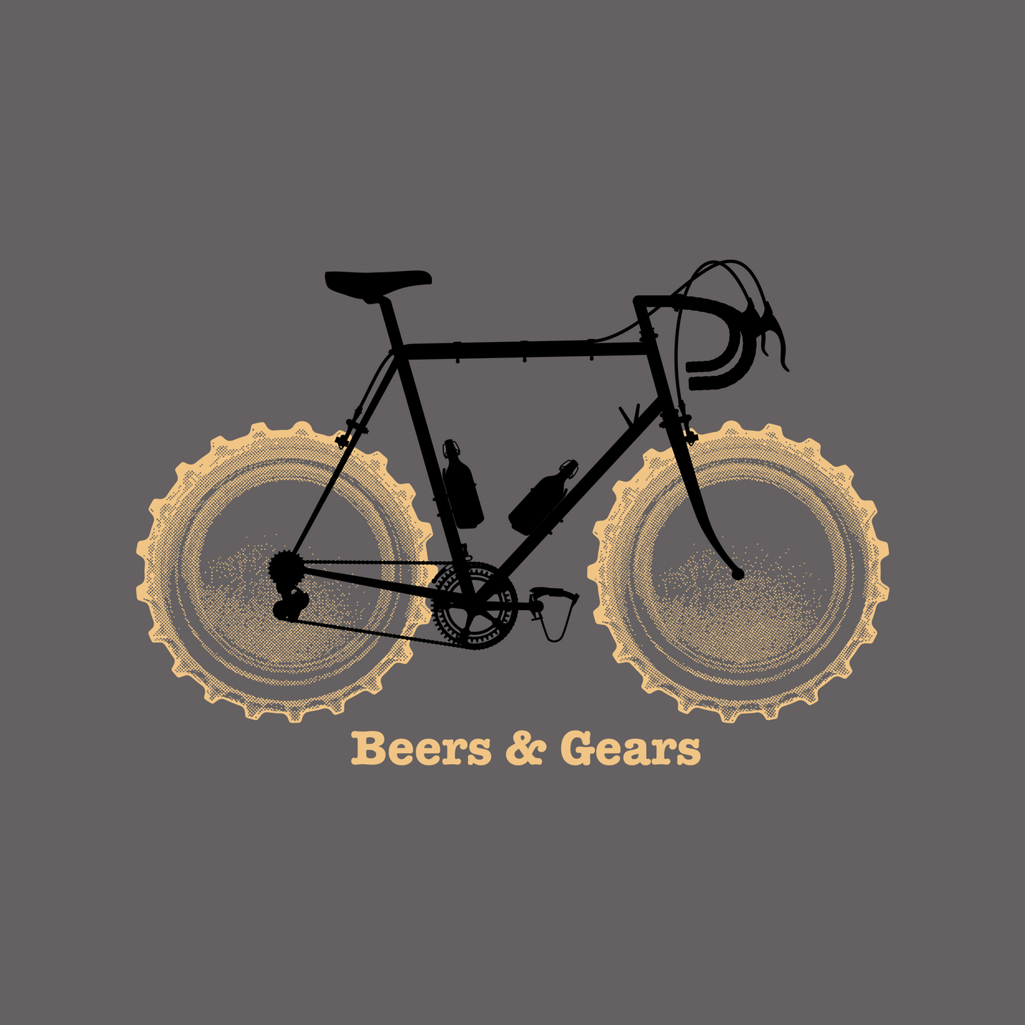 Beers & Gears beer graphic tee perfect for cycling enthusiasts