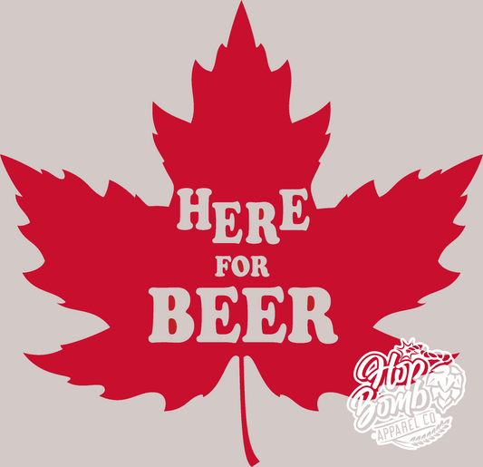 Beer Canada collaboration t-shirt for craft beer lovers in sand