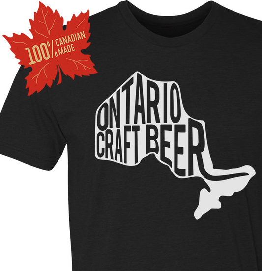 Limited edition Ontario beer shirt celebrating local breweries