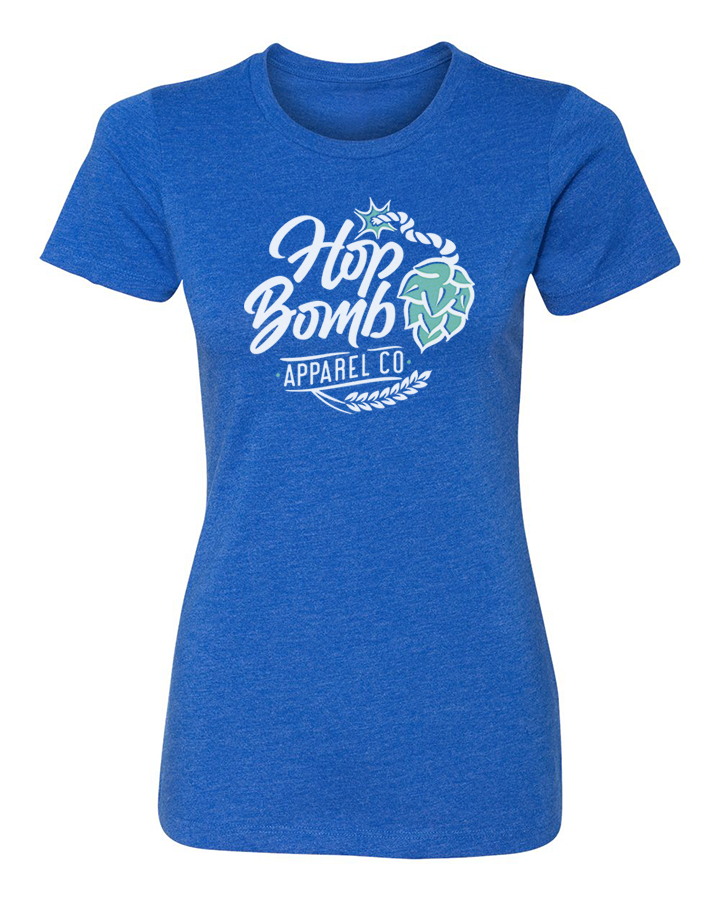 Hop Bomb Apparel Co. was created to complement you and your love of the craft beer culture. As a THANK YOU for wearing our brand on your chest, this women's beer t-shirt has been permanently discounted. All t-shirts are hand printed in Canada, in small batches to ensure the highest quality.