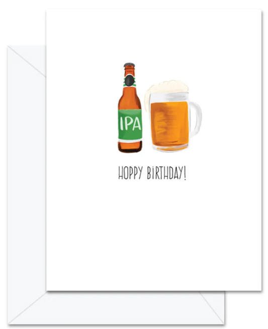 Hoppy Birthday! The perfect gifts for the craft beer lovers in your life. Beer themed greeting cards for birthdays, Father's day and Christmas. Professionally printed in Canada.