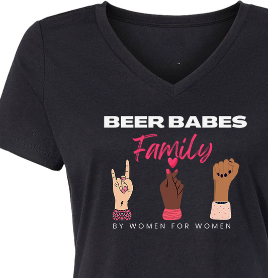 Beer Babes Family -  Relaxed V-Neck