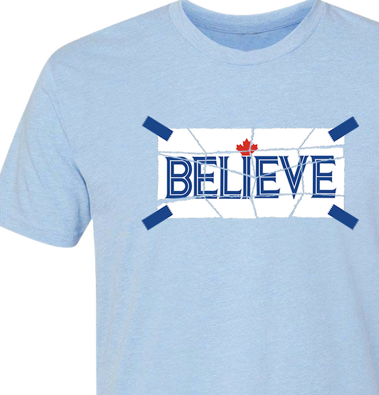 Believe Toronto Blue Jays beer shirt inspired by Ted Lasso
