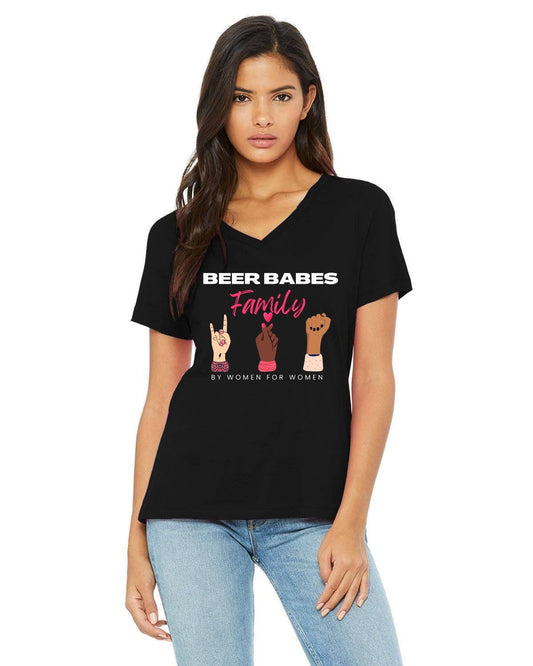 Beer Babes Family -  Relaxed V-Neck