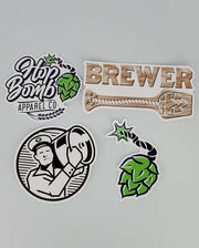 We know it's hard to decide which beer stickers to add to your collection. We made it easy for you by bundling them in this convenient four pack at a discounted price. This deal gives you one free sticker. Display them proudly! All custom die cut beer stickers are made in Canada of premium waterproof vinyl.