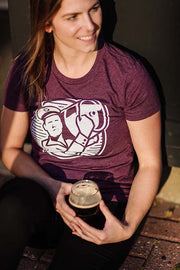 A throwback to prohibition era when bootleggers and speakeasies were a must. This women's Beer Runner shirt is comfortable and flattering. The higher quality of this beer t-shirt ensures that it is soft and long lasting. All t-shirts are hand printed in Canada, in small batches to ensure the highest quality.