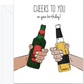 Cheers to you on Your Birthday! The perfect gifts for the craft beer lovers in your life.  Beer themed greeting cards for birthdays, Father's day and Christmas. Professionally printed in Canada.