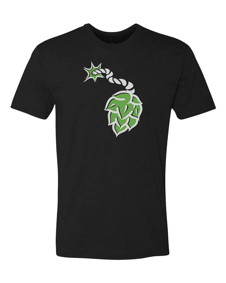 The intent of this Hop Bomb t-shirt is to create conversations with those that share the same passion for BIG hoppy beers. Whether it's at your local pub or out at a beer festival, those who get it, will get it! All beer shirts are hand printed in Canada, in small batches to ensure the highest quality.