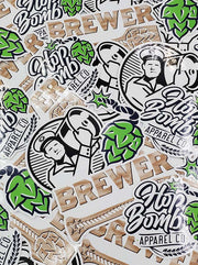 We know it's hard to decide which beer stickers to add to your collection. We made it easy for you by bundling them in this convenient four pack at a discounted price. This deal gives you one free sticker. Display them proudly! All custom die cut beer stickers are made in Canada of premium waterproof vinyl.